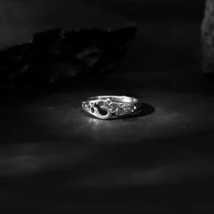 Silver Om Aura Ring For Him