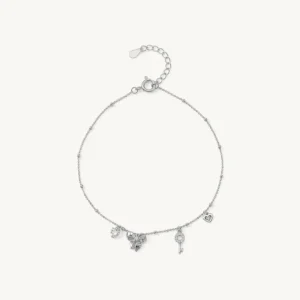Playful Charm 925 Sterling Silver Anklet