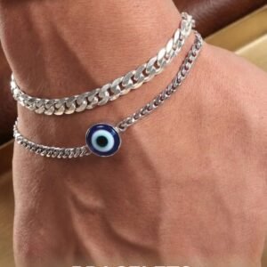 Silver Evil Eye Bracelete